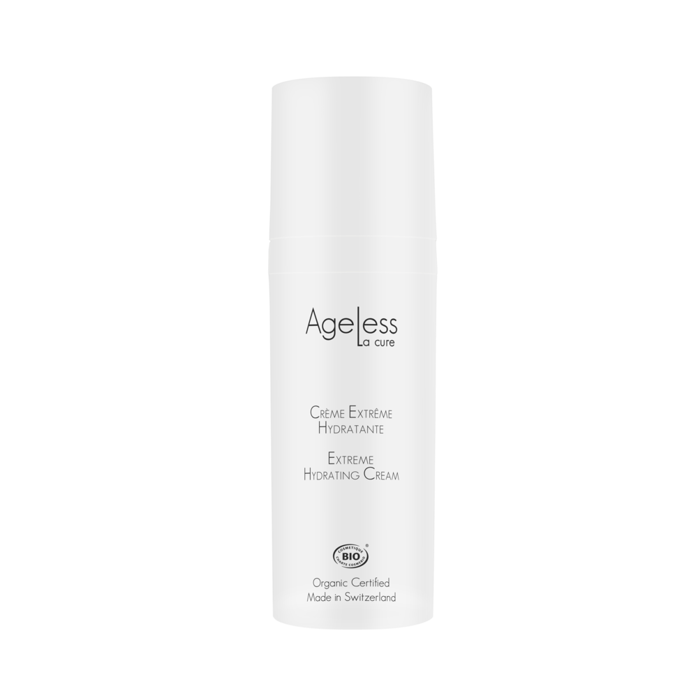 Crème Hydratante Extrême de la Gamme Ageless BIO avec un pouvoir hydratant fort prouvé en laboratoire depuis de nombreuses années