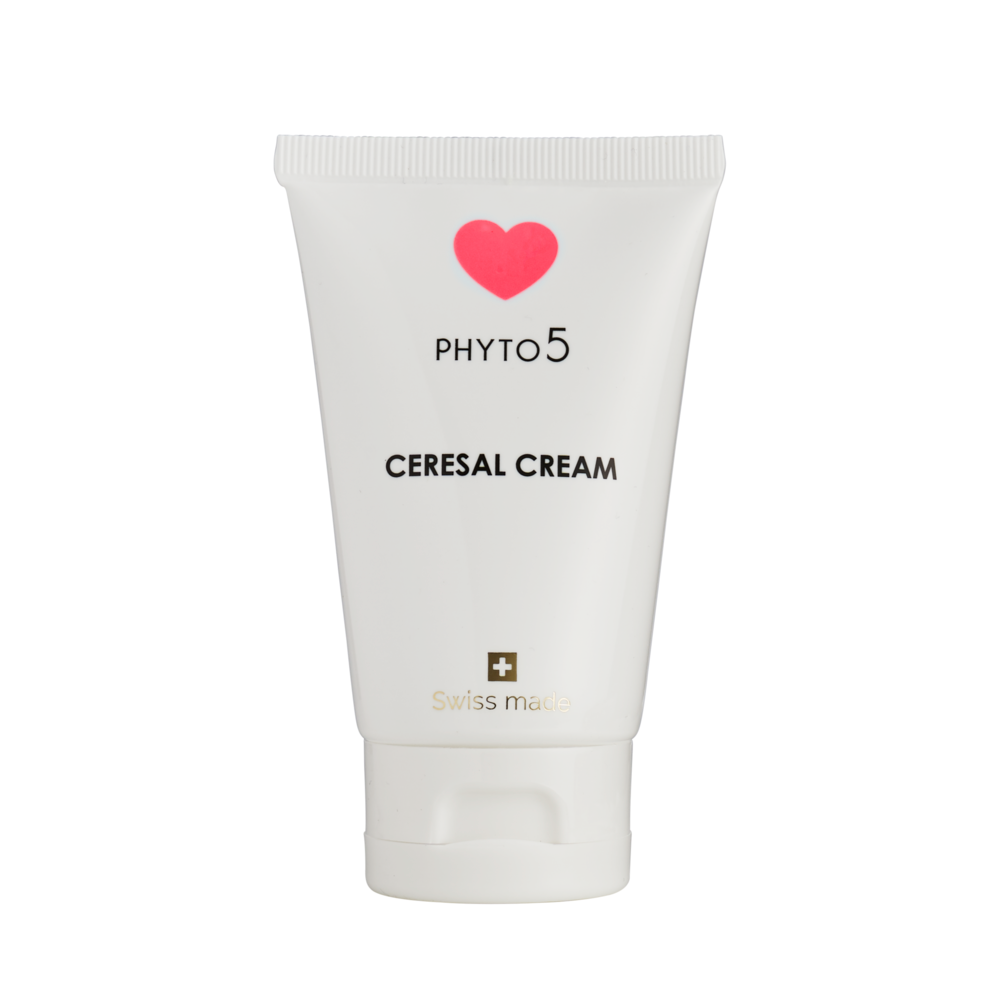 Crème de jour hydratante pour peaux sensibles Cérésal Feu de la marque PHYTO 5 aux actifs naturels et holistiques de la gamme 5 éléments