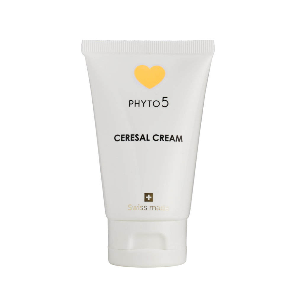 Crème de jour hydratante pour peaux intoxinées Cérésal Terre de la marque PHYTO 5 aux actifs naturels et holistiques de la gamme 5 éléments