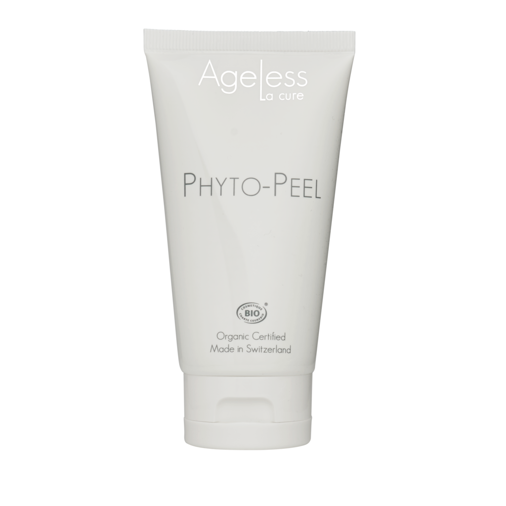 PHYTO 5 gamme Ageless La cure Phyto-peel BIO gommage visage BIO gommage chimique acide de fruit bio gommage mecanique peau sensible cannelle gommage visage naturel cosmetique naturel cosmetique suisse ingredients bio laboratoire suisse soin energetique soin naturel soin holistique