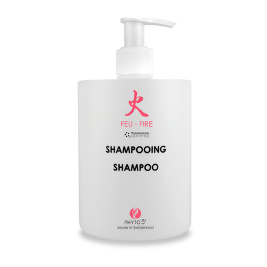 PHYTO 5 gamme des elements shampooing feu shampoing cuir chevelu sensible rougeur irritations shampoing apaisant exéma shampoing naturel cosmetique naturel cosmetique suisse ingredients bio laboratoire suisse soin energetique soin naturel soin holistique 